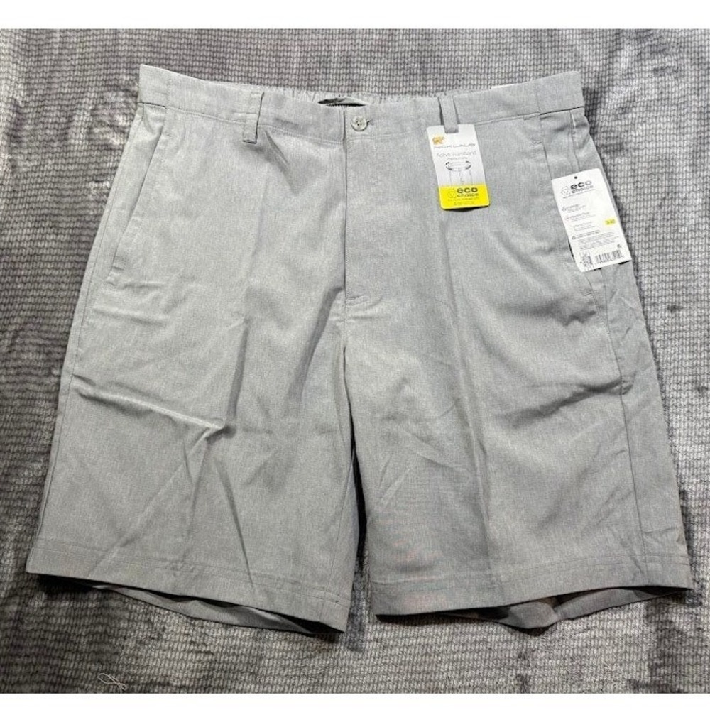 Nicklaus Mens Golf Shorts Light Grey Active Drawstring Eco‎ Choice 38X8 NWT
